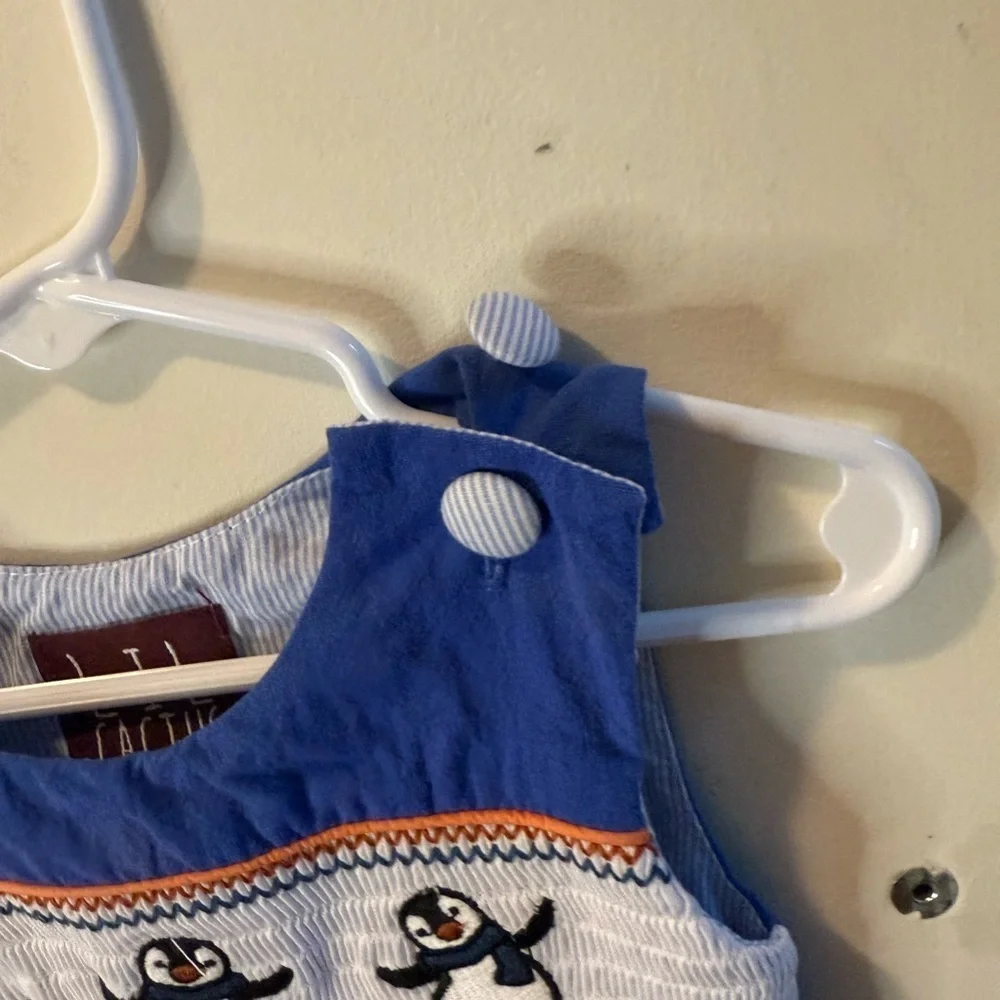 Lil. Cactus Smocked Penguins Longalls